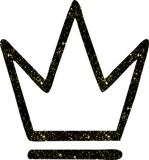 Gold Glitter Crown